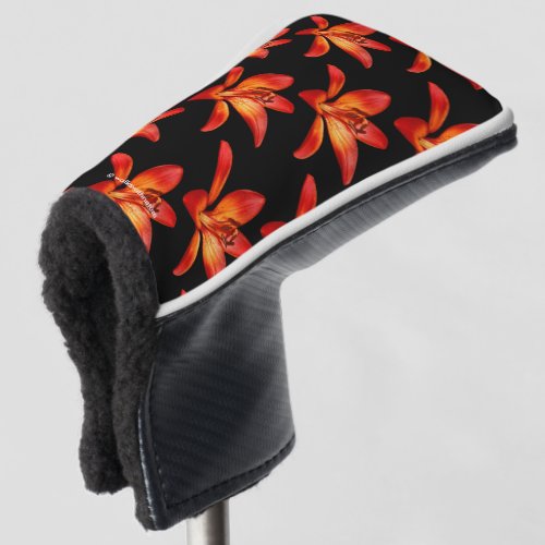Red Orange Asiatic Lily Gran Paradiso Golf Head Cover