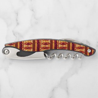 Red Orange Brown Autumn Colors Pattern Corkscrew