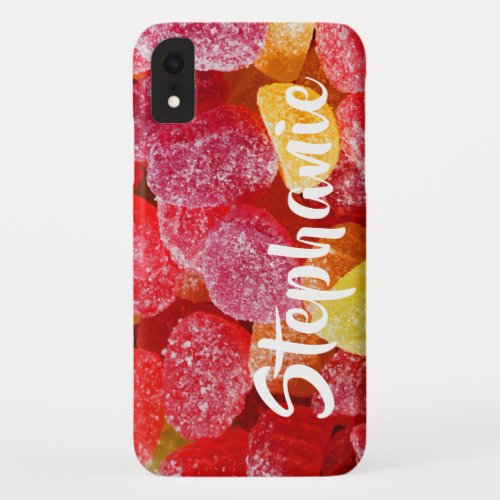 Red Orange Candies Personalized iPhone XR XS MAX iPhone XR Case