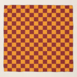 Red   Orange Check Checkered Checkerboard Pattern Scarf<br><div class="desc">Red   Orange Check Checkered Checkerboard Pattern Scarf</div>