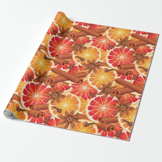 Red Orange Citrus and Spice Merry Christmas