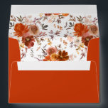 Red & Orange Fall Floral Envelope 2 - Orange V2<br><div class="desc">Complete your wedding,  graduation,  or party suite with your Red & Orange Fall envelopes.  Add your address or order blank and get address labels to complete the look.

Hand painted with red,  rust orange,  and pink florals in watercolor.</div>