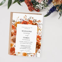 Red & Orange Fall Floral Wedding B