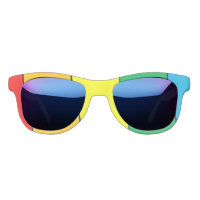 Red Orange Green Yellow Blue Funny Happy Colors Sunglasses