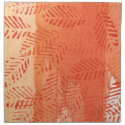 Red orange leaves cloth napkin