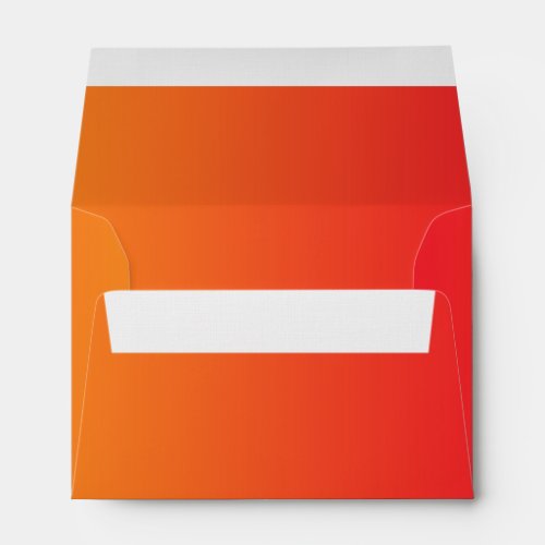 Red  Orange Ombre A6 Linen Envelope