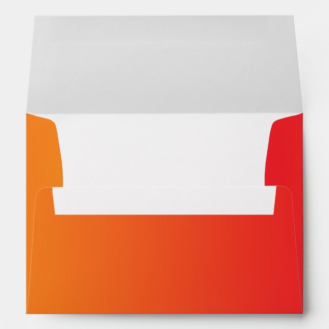Red & Orange Ombre Envelope (Back (Bottom))