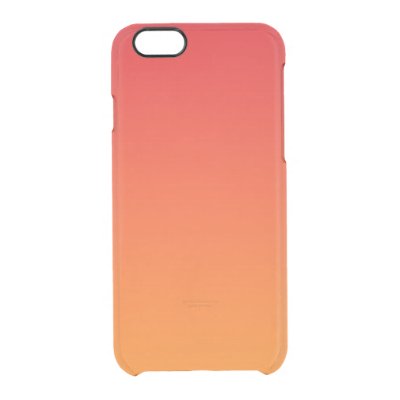 Red & Orange Ombre Uncommon Clearly™ Deflector iPhone 6 Case