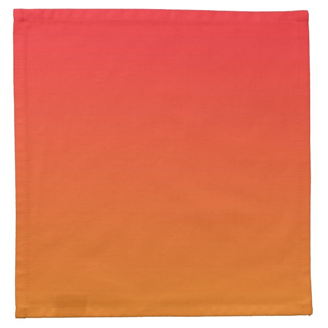 Red & Orange Ombre Napkin (Front)