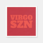 Red Orange OMG It&#39;s Virgo SZN Cool Napkins