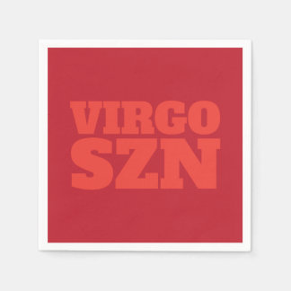 Red Orange OMG It's Virgo SZN Cool Napkins