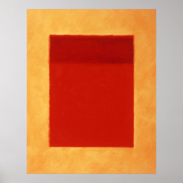 red, orange on yellow poster (Front)