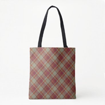 Red Orange Plaid Tote Red Orange Plaid Tote