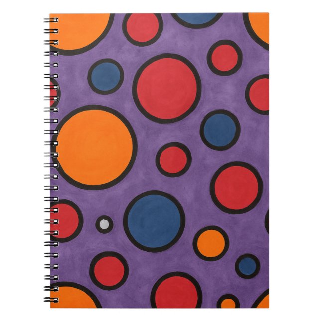Red & Orange Polka-Dot  Notebook (Front)