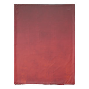 Red Orange rustic ombre abstract Duvet Cover
