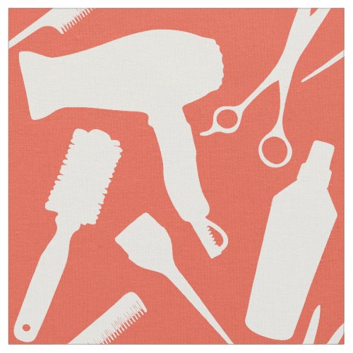 Red_Orange Stylist Tools Hairstylist Hair Salon Fabric