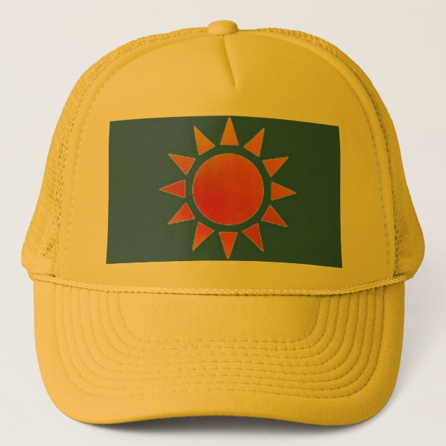 Red Orange Sun Hat (Front)
