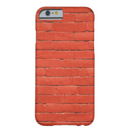Red Orange Wall Barely There iPhone 6 Case