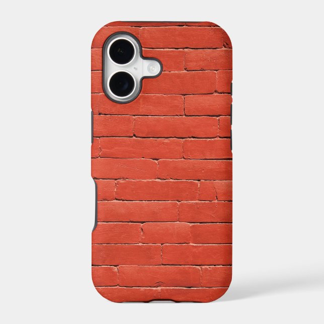 Red Orange Wall Iphone Case (Back)