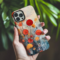 Red Orange Yellow Abstract Floral Name