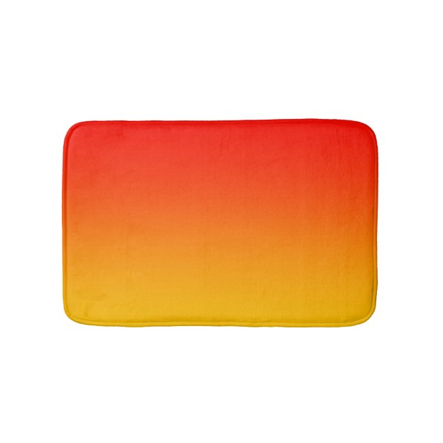 Red Orange Yellow Blend Bath Mat (Front)