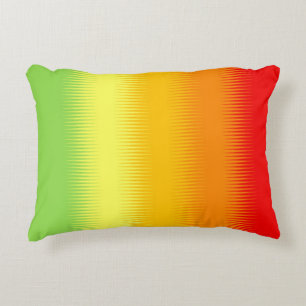 Red Orange Yellow Green Accent Pillow