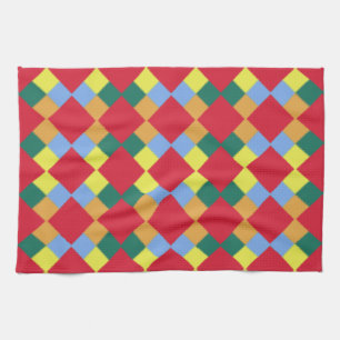 Red Orange Yellow Green Blue Kitchen Towel