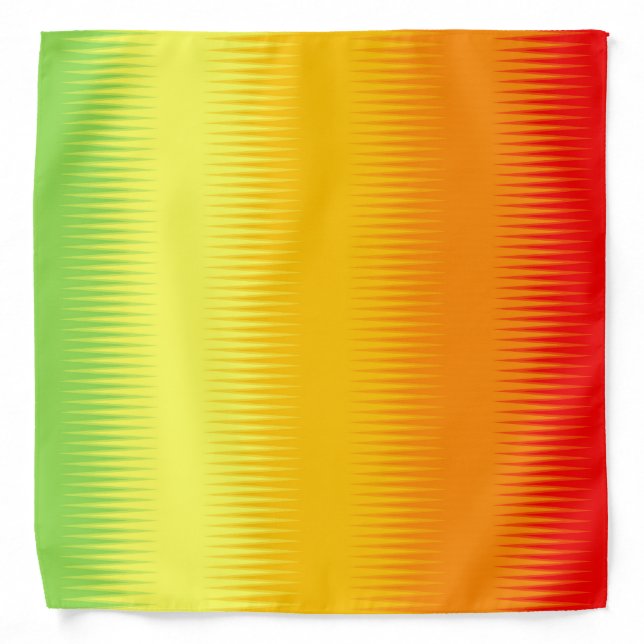 Red Orange Yellow Green Combo Bandana (Front)