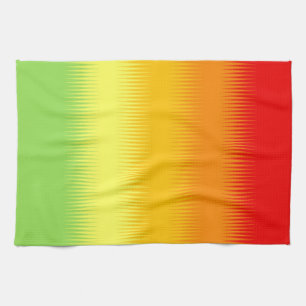 Red Orange Yellow Green Combo Kitchen Towel