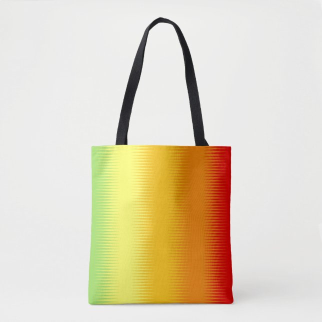 Red Orange Yellow Green Combo Tote Bag (Front)