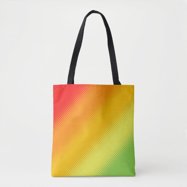 Red Orange Yellow Green Combo Tote Bag (Front)