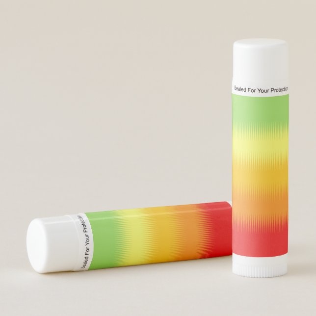 Red Orange Yellow Green Lip Balm (Front)