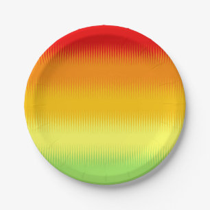 Red Orange Yellow Green Paper Plates
