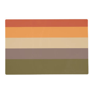 Red Orange Yellow Tan Green Brown Placemat