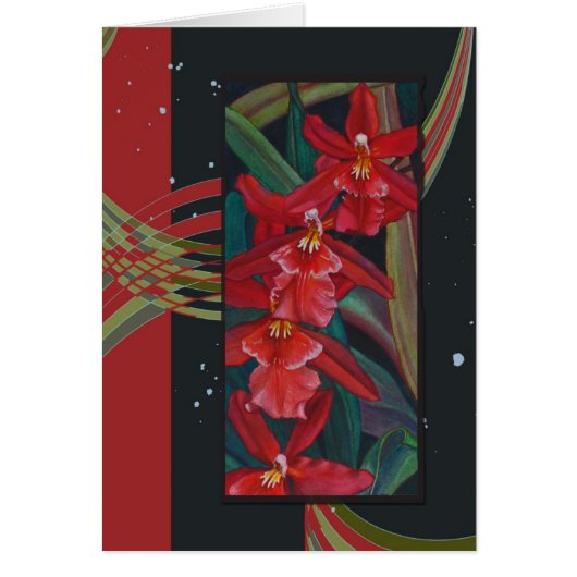 Red Orchid Cards (Front)