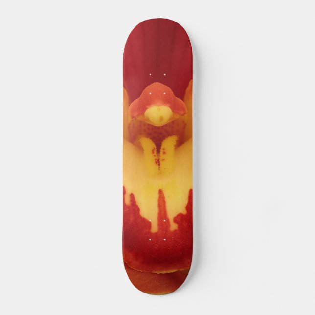 Red Orchid Skateboard Deck (Front)