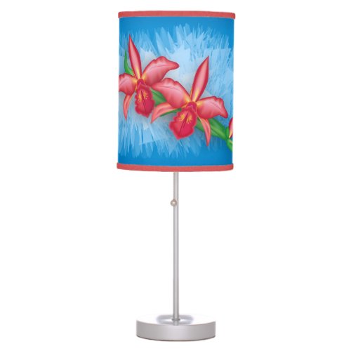 Red Orchid Table Lamp