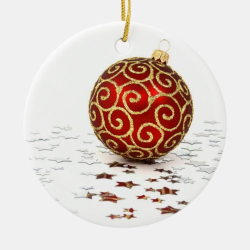 Red Ornament and Stars