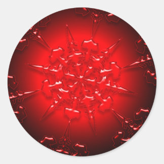 Red Ornament Sticker