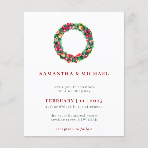 Red Ornament Winter Christmas Flyer