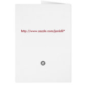 Red Ornaments Christmas Card (Back)