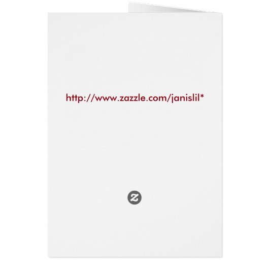 Red Ornaments Christmas Card (Back)