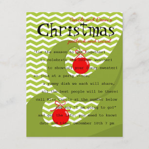 Red Ornaments Invitation