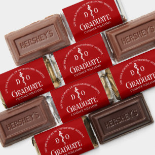 Red Osteopathic Medical School Graduation Party Hershey's Miniatures