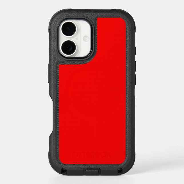 Red OtterBox Defender iPhone 16 Case (Back)