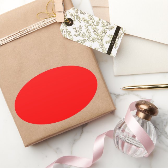 Red Oval Sticker (Gifting)