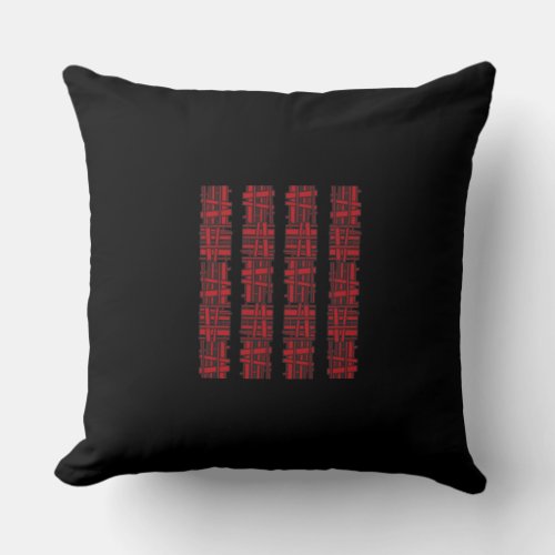 RED OVERLAP DESIGN Retro Throw Pillow