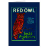 Red Owl Vegetable Label (Front)