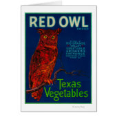 Red Owl Vegetable Label (Front)