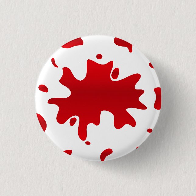 Red paint splash button (Front)